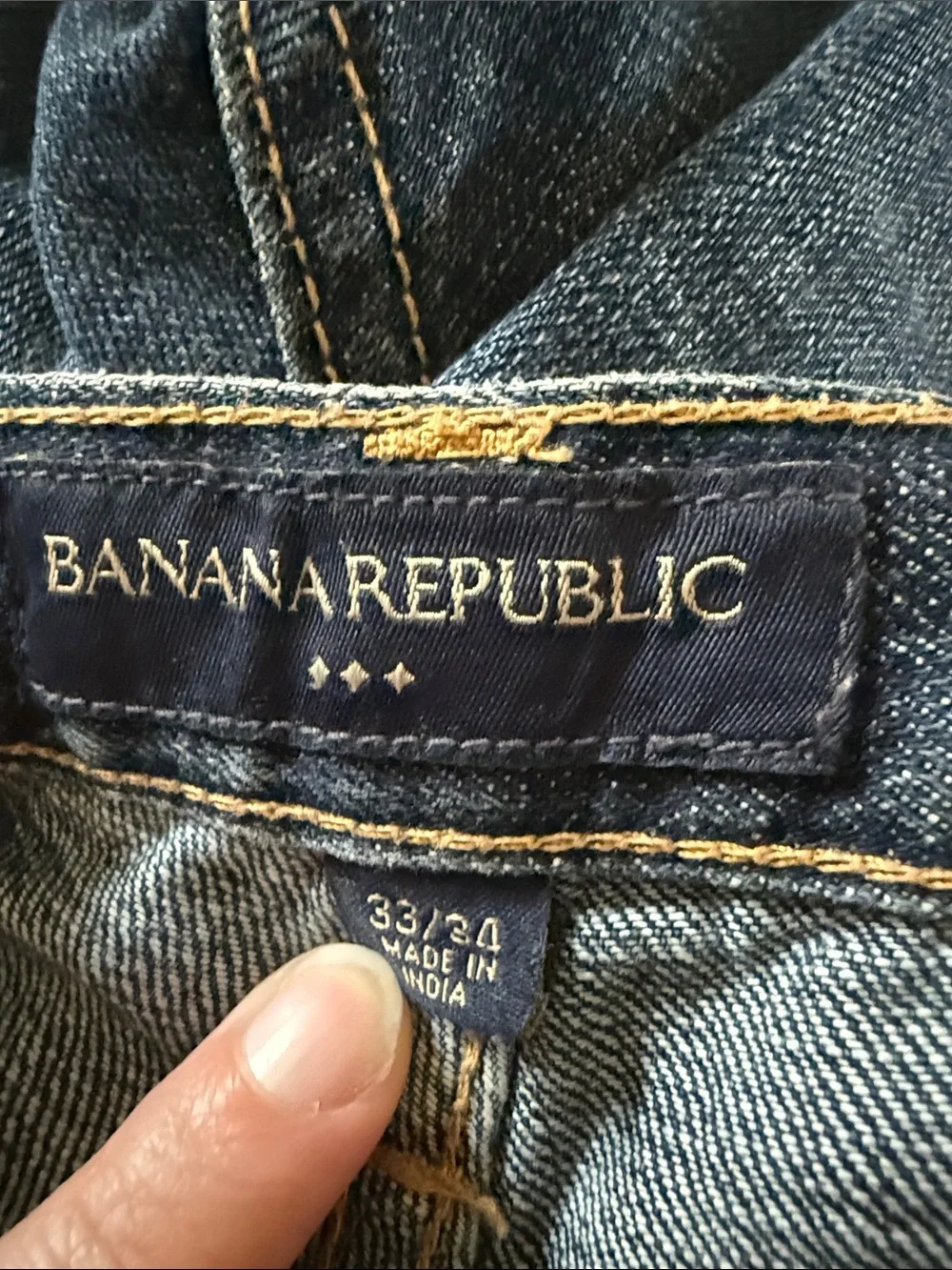 Banana Republic Men's Dark Blue Bootcut Jeans 33/34 Pants